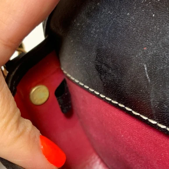 Dooney & Bourke Black and Beige Crossbody Bag - Picture 5 of 5